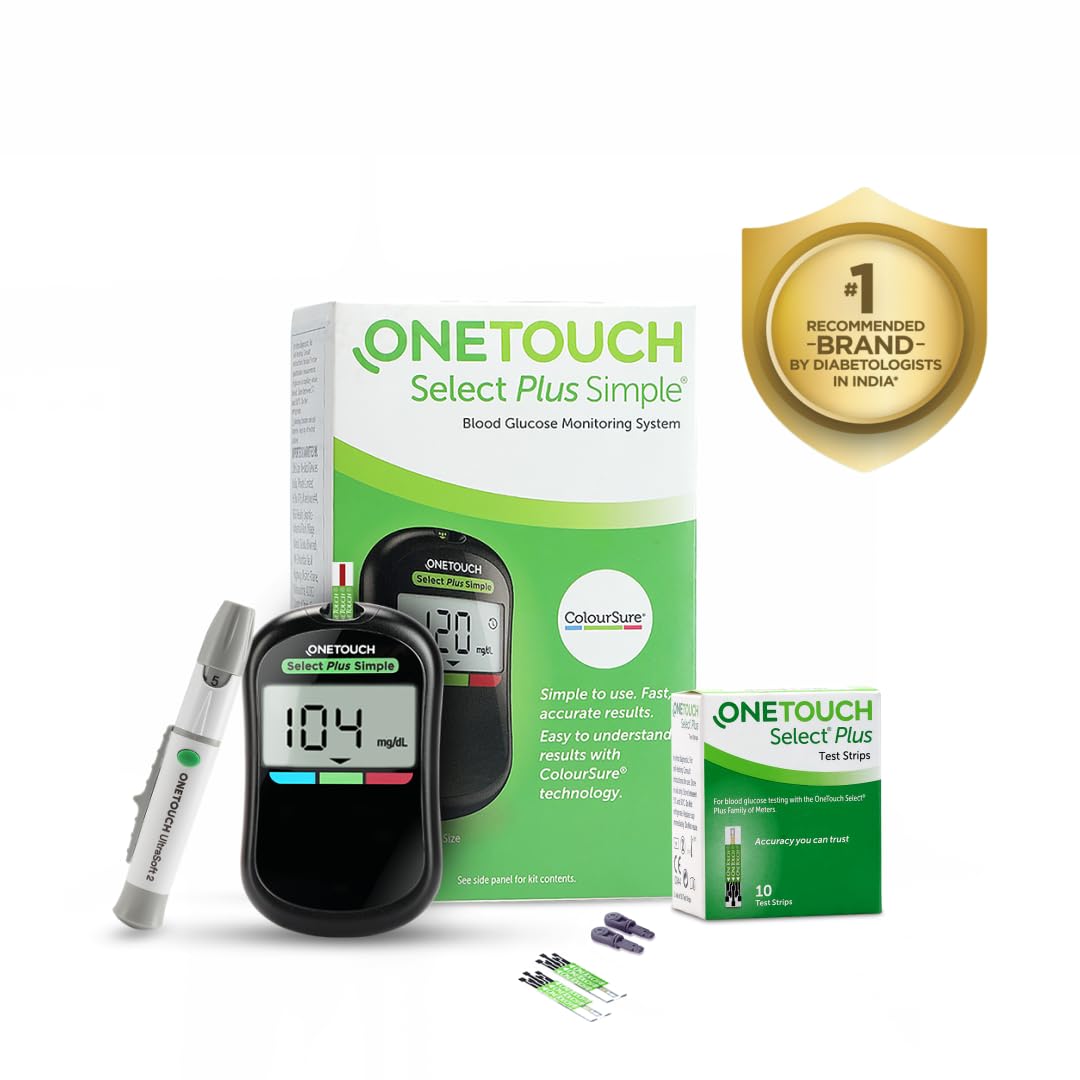 OneTouch Glucometer with 10 strips