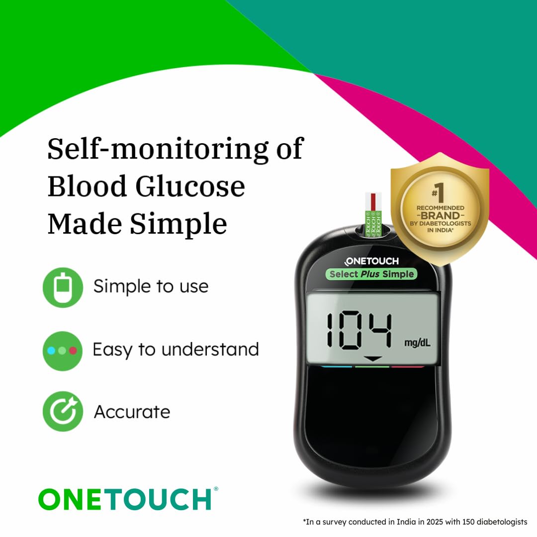 OneTouch Glucometer with 10 strips
