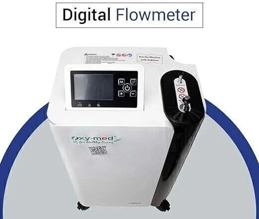 OxyMed Mini 5 LPM Oxygen Concentrator on Rent | 95%±3% Oxygen Purity | Inbuilt Nebulizer