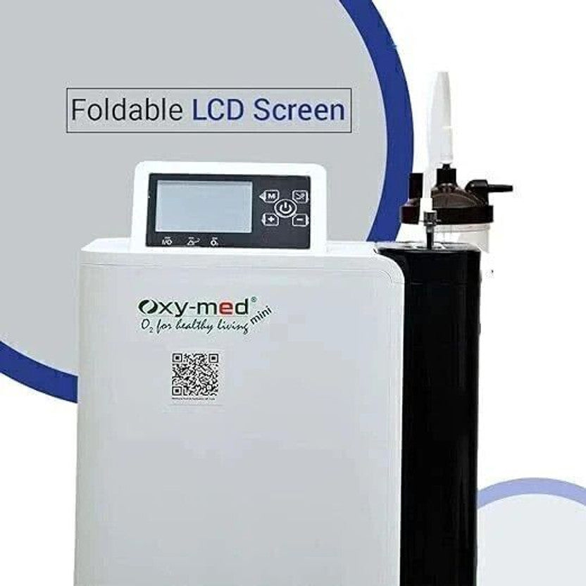 OxyMed Mini 5 LPM Oxygen Concentrator on Rent | 95%±3% Oxygen Purity | Inbuilt Nebulizer