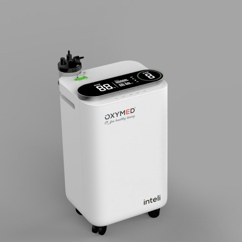 OxyMed Mini 5 LPM Oxygen Concentrator on Rent | 95%±3% Oxygen Purity | Inbuilt Nebulizer
