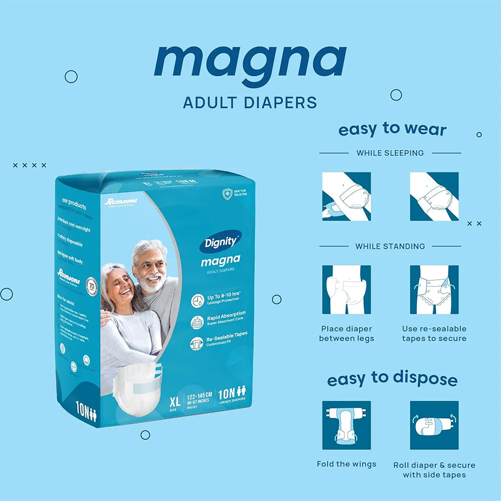 Magna Tape Style Adult Diapers