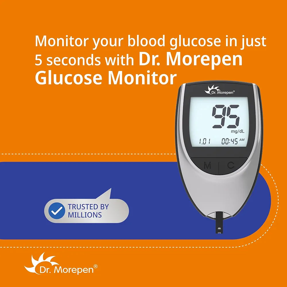 Dr. Morepen Glucometer with 25 Strips