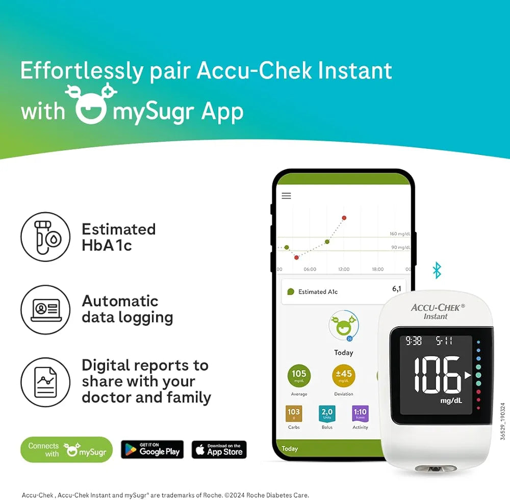 Accu-Chek Instant Glucometer Bluetooth